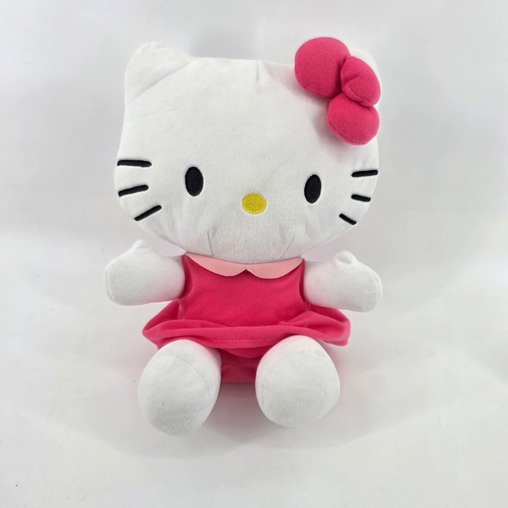 Sanrio Hello Kitty Plush Pink Dress Stuffed Animal Toy 13 Inch November 2024
